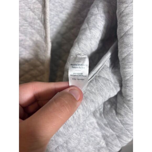 Marine Layer Coatigan Quilted Jacket Blazer Size XS Light Gray Loungewear Cozy - Picture 5 of 6